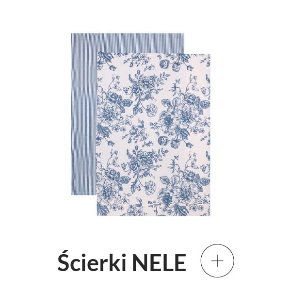 zestaw ścierek kuchennych biało-niebieski 2 szt.