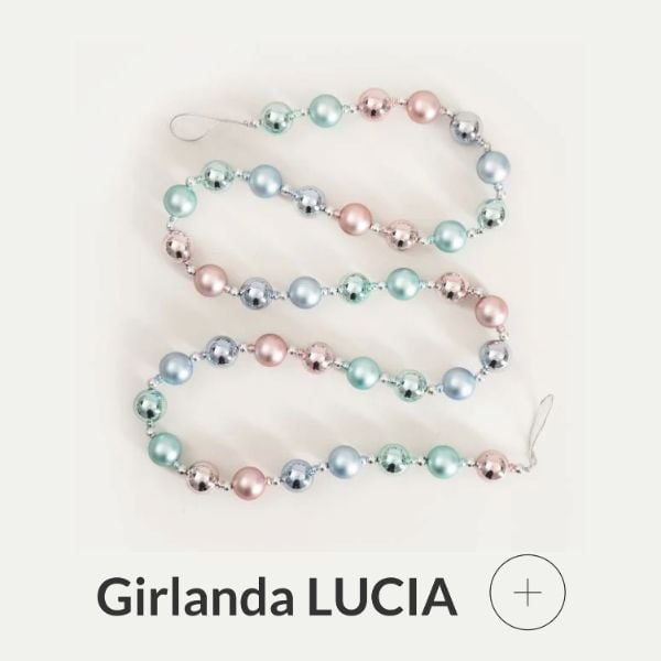 Girlanda świąteczna pastelowa