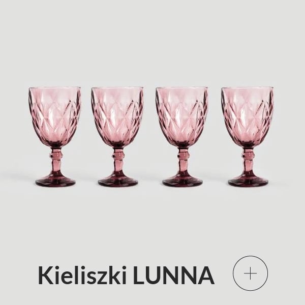 Zestaw kieliszków różowych