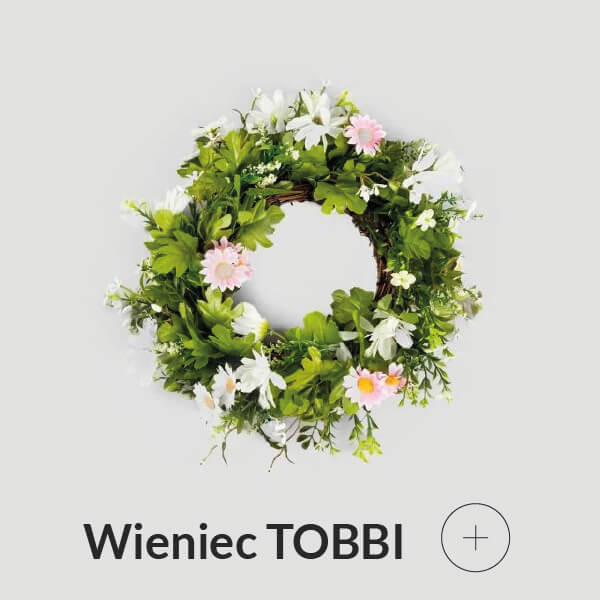 Wieniec wiosenny z kwiatami