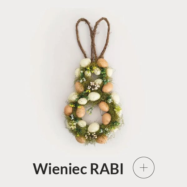 Wieniec wielkanocny w kształcie zająca