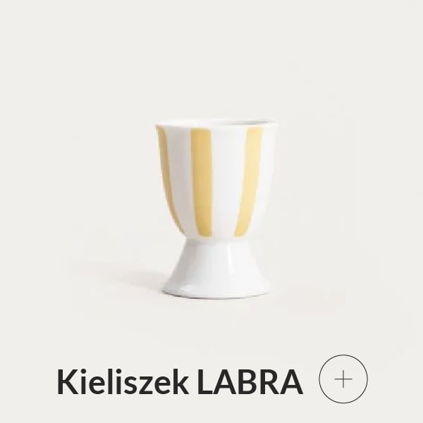 Kieliszek na jajko wielkanocny żółty
