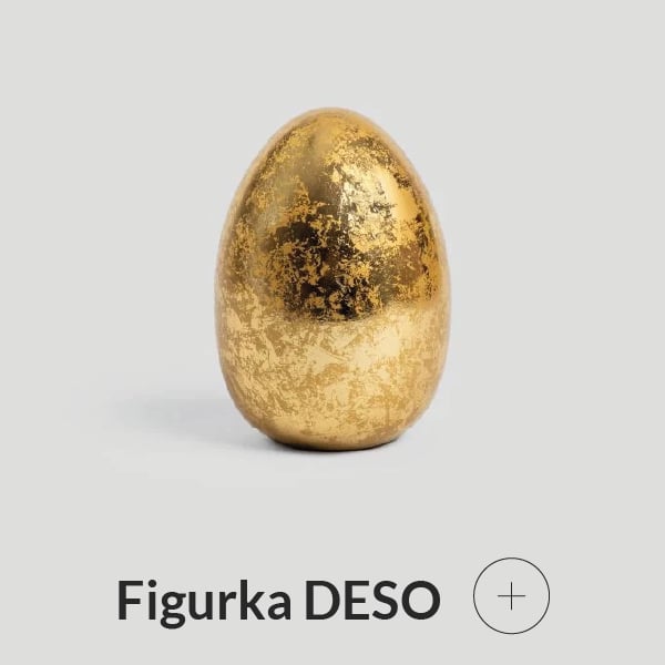 Figurka jajko wielkanocne złote