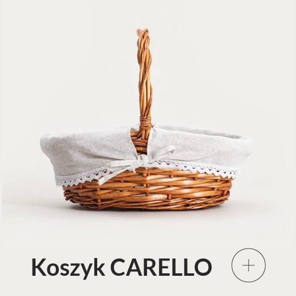 Koszyk wielkanocny wiklinowy