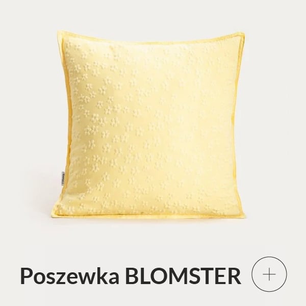 Poszewka dekoracyjna żółta