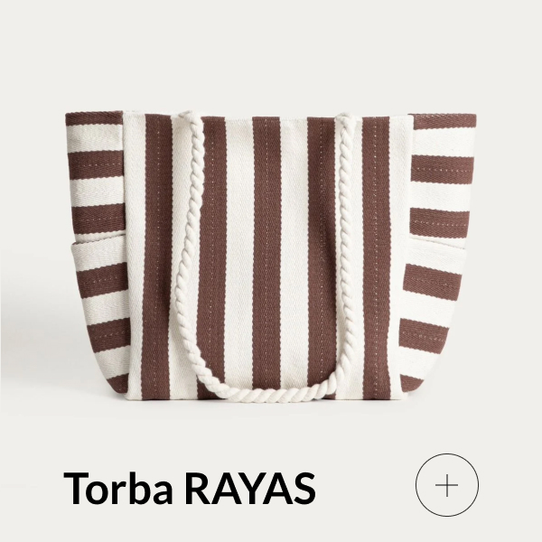 Torba w brązowe paski