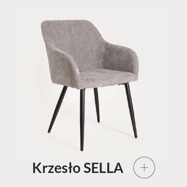 Krzesło szare z podłokietnikami