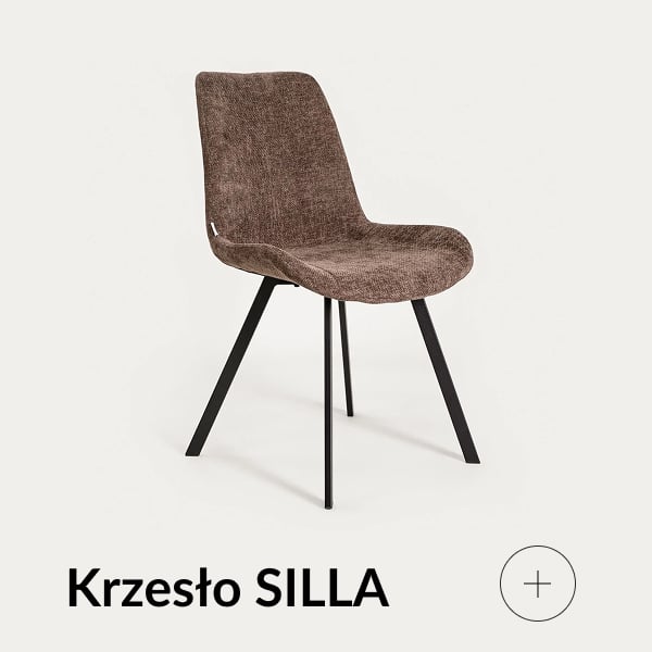 Krzesło tapicerowane brązowe