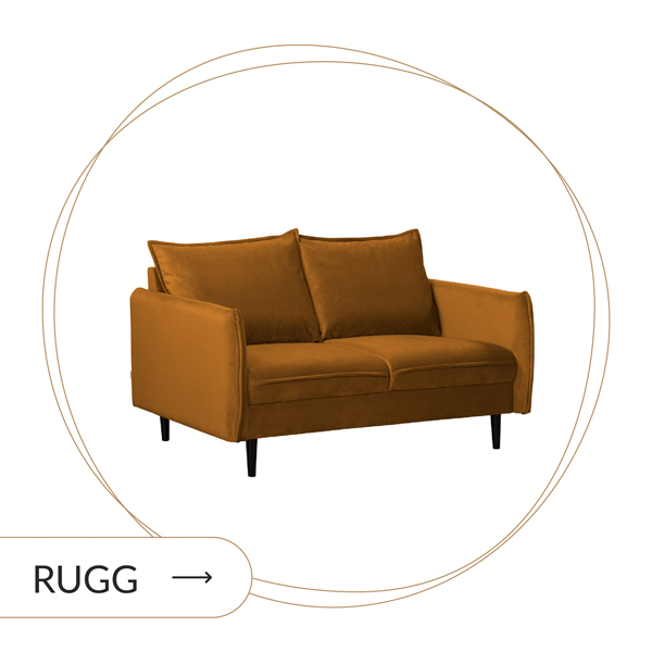 Sofa musztardowa