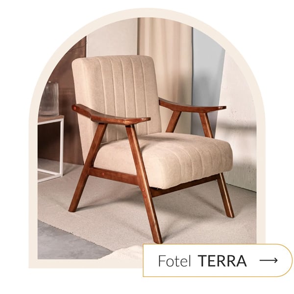 fotel beżowy retro