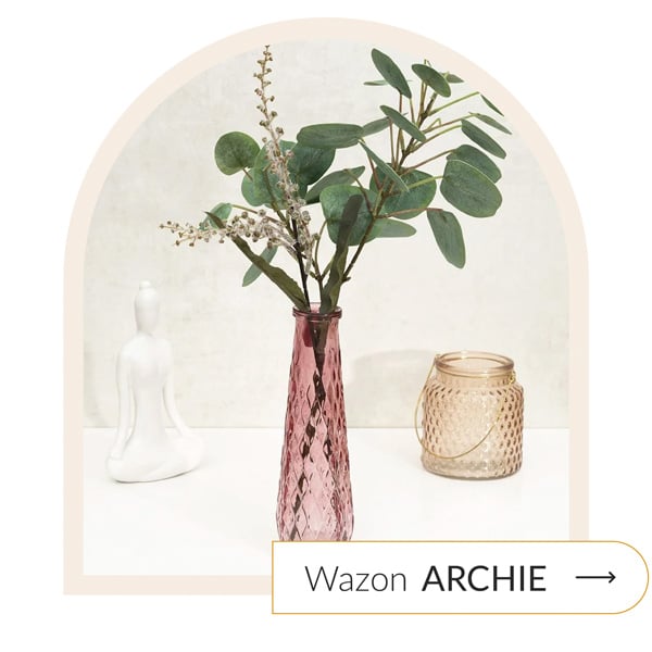 wazon różowy vintage
