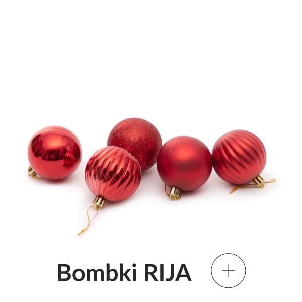 Bombki czerwone zestaw