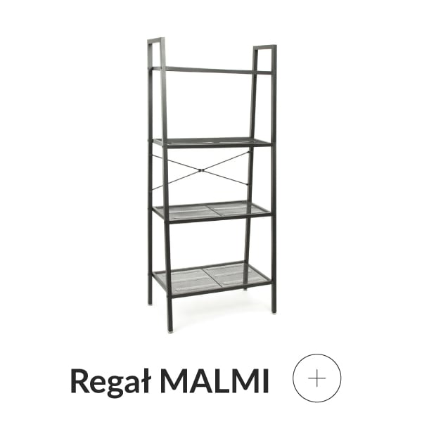 Regał metalowy czarny