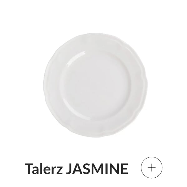 Talerz obiadowy biały