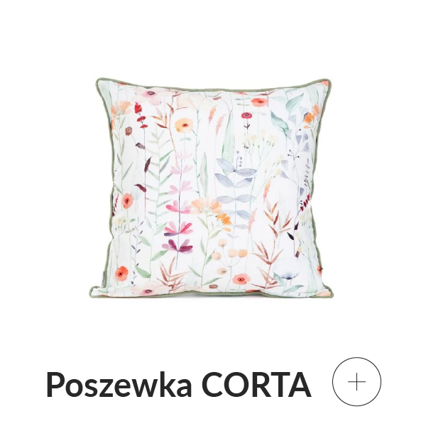 Poszewka dekoracyjna w kwiaty