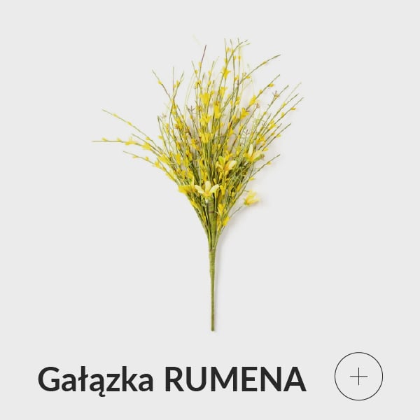gałązka sztuczna żółta