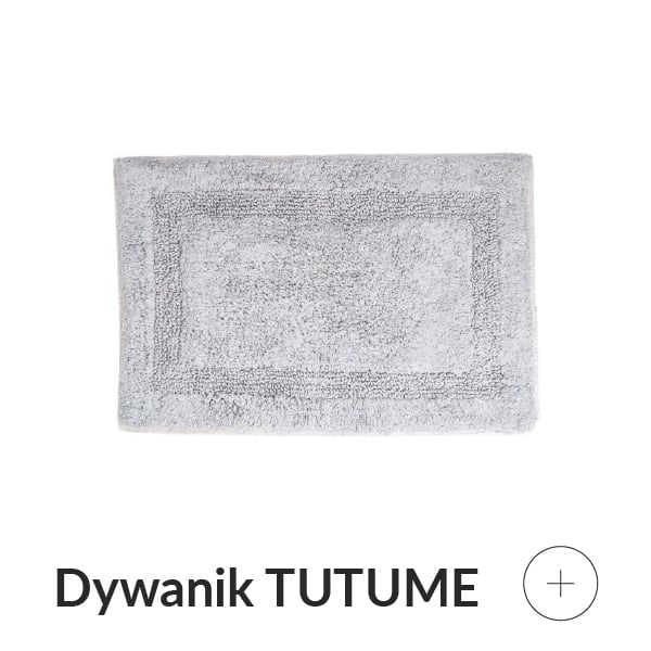 Szary dywanik do łazienki