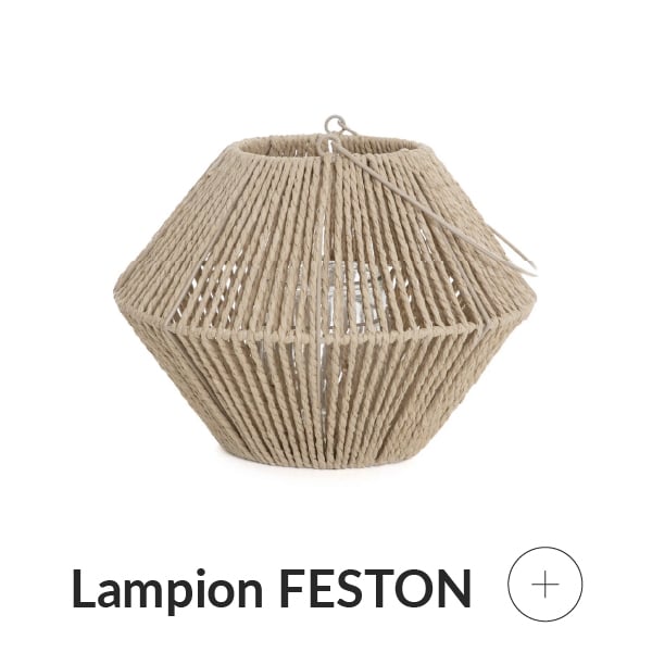 Lampion na balkon z masy papierowej