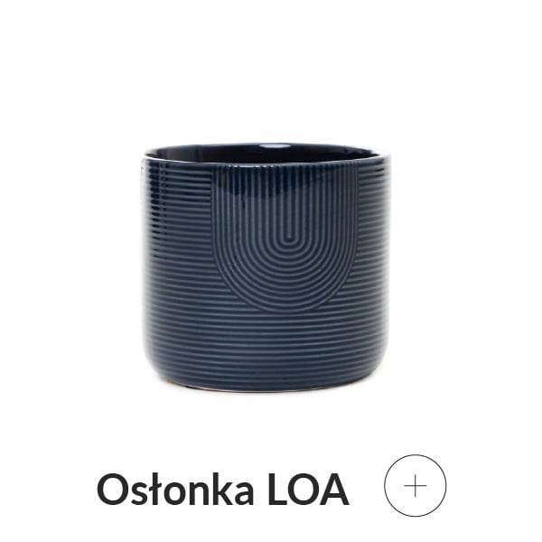 Osłonka na doniczkę granatowa