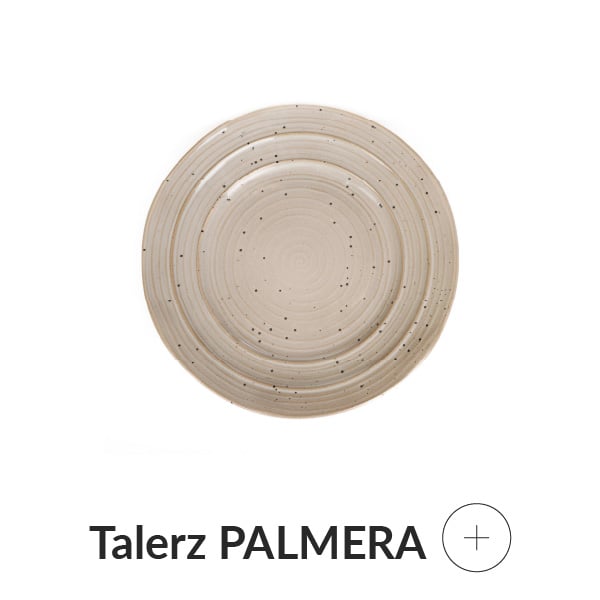 Talerz deserowy beżowy
