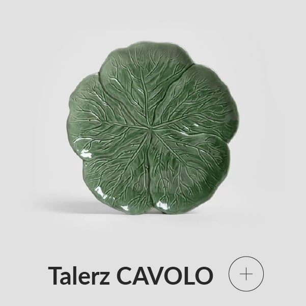 Talerz w liście kapusty