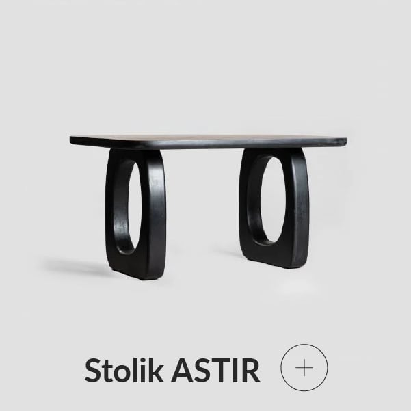 Stolik czarny geometryczny