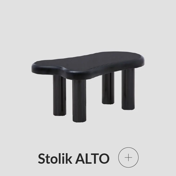 Stolik czarny minimalistyczny