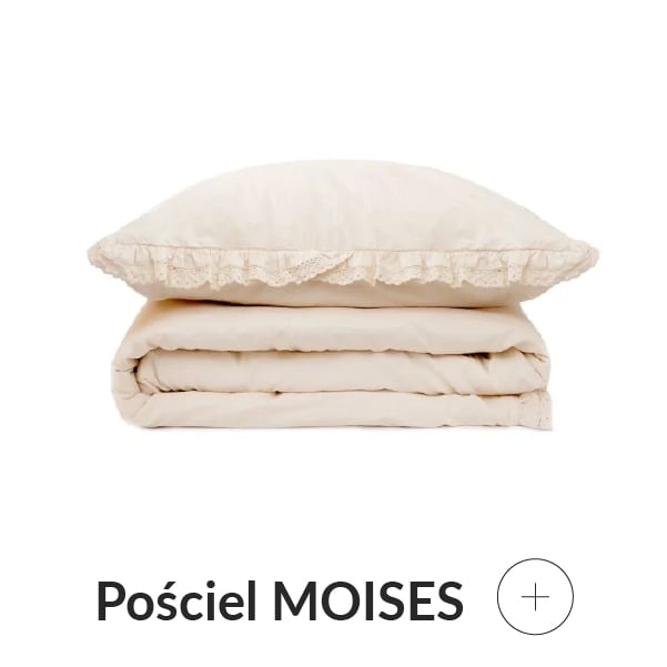 Pościel beżowa z koronką