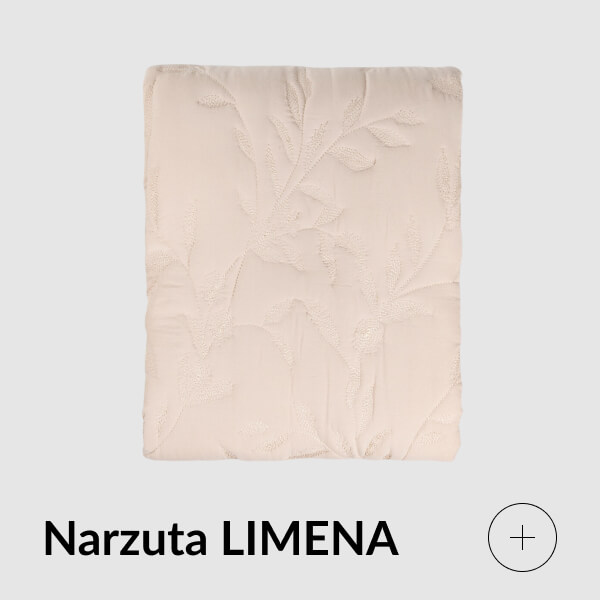 Narzuta beżowa żakardowa